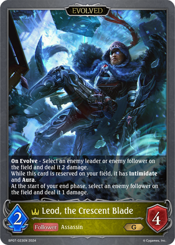 Leod, the Crescent Blade (Evolved) - BP07-023EN