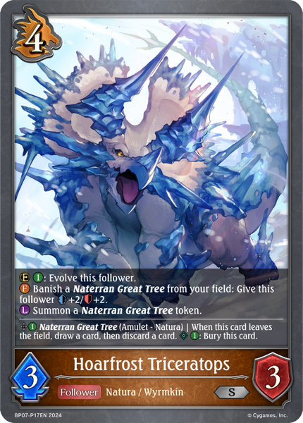 Hoarfrost Triceratops (P) - BP07-P17EN