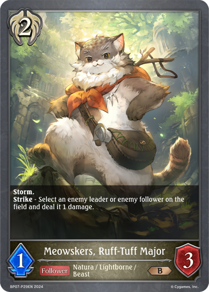 Meowskers, Ruff-Tuff Major (P) - BP07-P29EN