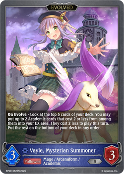Vayle, Mysterian Summoner (Evolved) - BP09-052EN