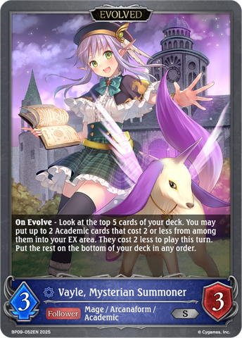 Vayle, Mysterian Summoner (Evolved) - BP09-052EN