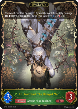 XII. Wolfraud, The Hanged Man (Evolved) - BP10-002EN
