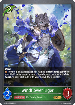 Windflower Tiger - BP10-007EN
