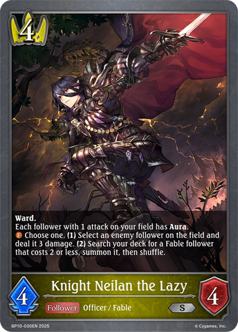Knight Neilan the Lazy - BP10-030EN