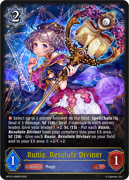 Runie, Resolute Diviner - BP10-039EN