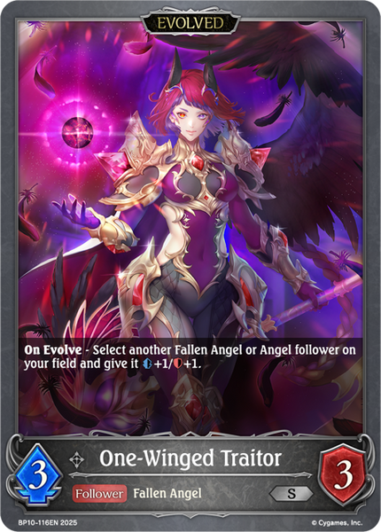 One-Winged Traitor (Evolved) - BP10-116EN