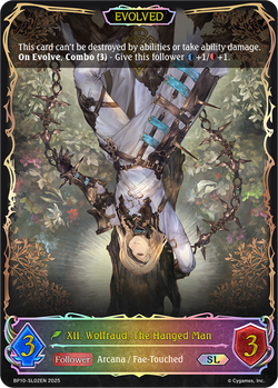 XII. Wolfraud, The Hanged Man (Evolved) (SL) - BP10-SL02EN