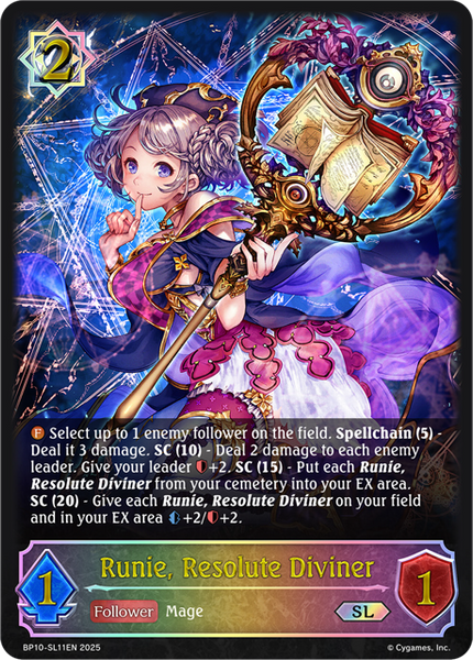 Runie, Resolute Diviner (SL) - BP10-SL11EN
