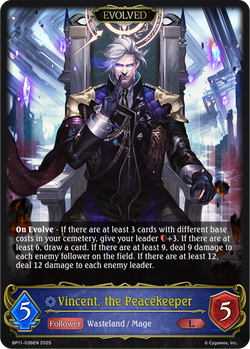 Vincent, the Peacekeeper (Evolved) - BP11-036EN