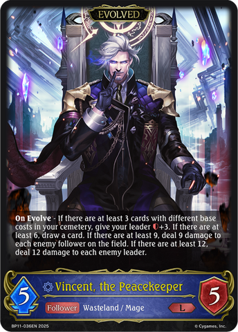 Vincent, the Peacekeeper (Evolved) - BP11-036EN