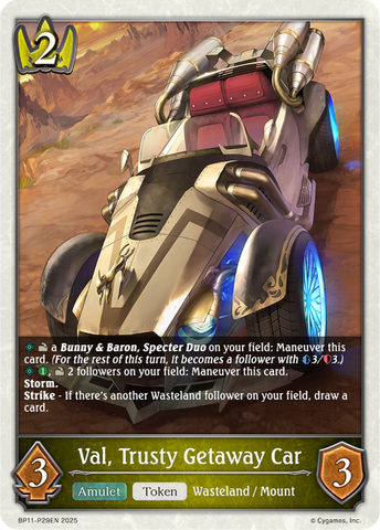 Val, Trusty Getaway Car (P) - BP11-P29EN