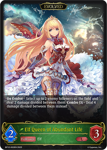 Elf Queen of Abundant Life (Evolved) - BP12-003EN