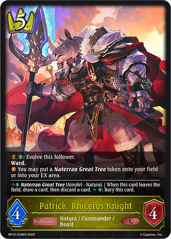 Patrick, Rhiceros Knight - BP12-018EN