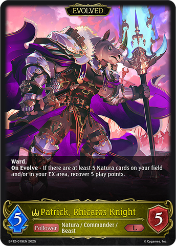 Patrick, Rhiceros Knight (Evolved) - BP12-019EN