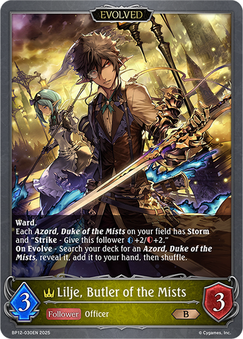 Lilje, Butler of the Mists (Evolved) - BP12-030EN