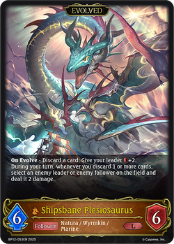 Shipsbane Plesiosaurus (Evolved) - BP12-053EN