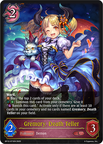 Gremory, Death Teller - BP12-071EN