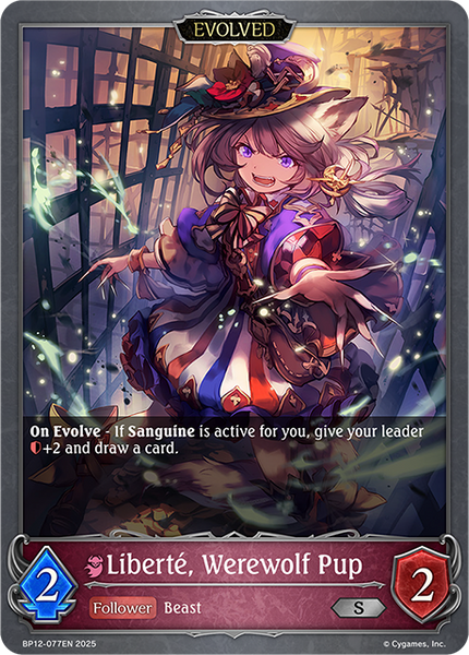 Liberté, Werewolf Pup (Evolved) - BP12-077EN