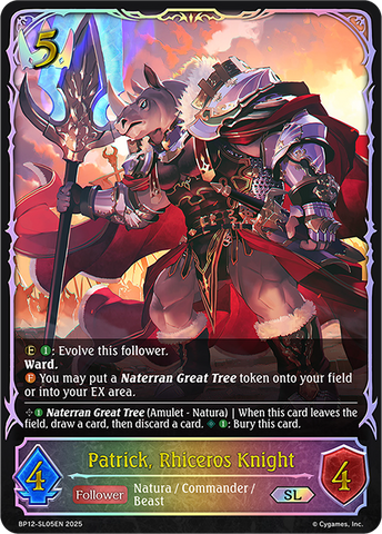 Patrick, Rhiceros Knight (SL) - BP12-SL05EN