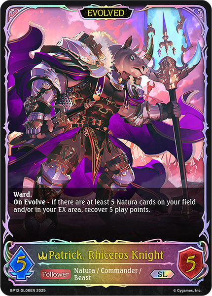 Patrick, Rhiceros Knight (Evolved) (SL) - BP12-SL06EN