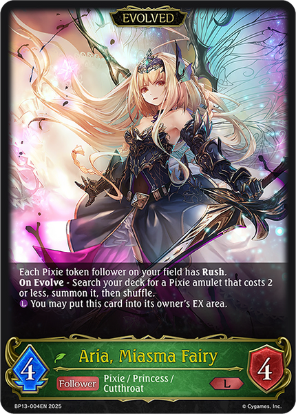 Aria, Miasma Fairy (Evolved) - BP13-004EN