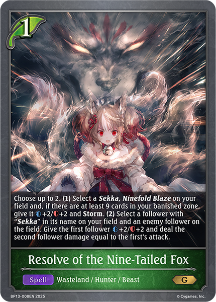 Resolve of the Nine-Tailed Fox - BP13-008EN