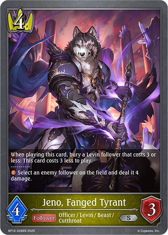 Jeno, Fanged Tyrant - BP13-028EN