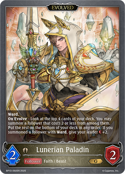 Lunerian Paladin (Evolved) - BP13-092EN