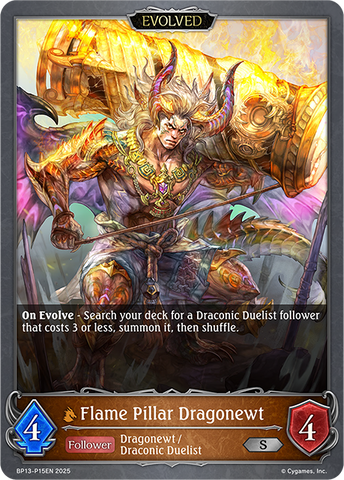 Flame Pillar Dragonewt (Evolved) (P) - BP13-P15EN