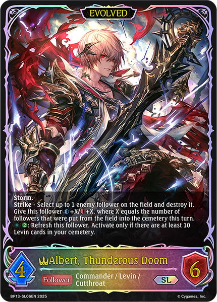 Albert, Thunderous Doom (Evolved) (SL) - BP13-SL06EN