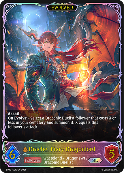 Drache, Fiery Dragonlord (Evolved) (SL) - BP13-SL13EN