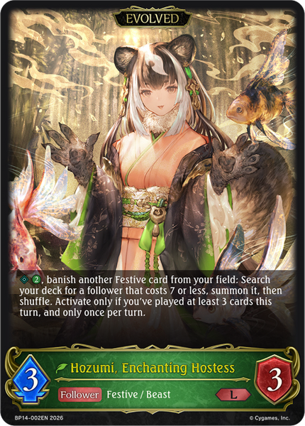 Hozumi, Enchanting Hostess (Evolved) - BP14-002EN