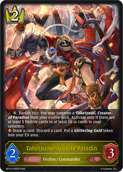 Taketsumi, Aconite Paladin - BP14-018EN