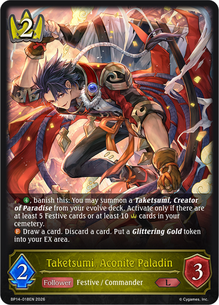 Taketsumi, Aconite Paladin - BP14-018EN