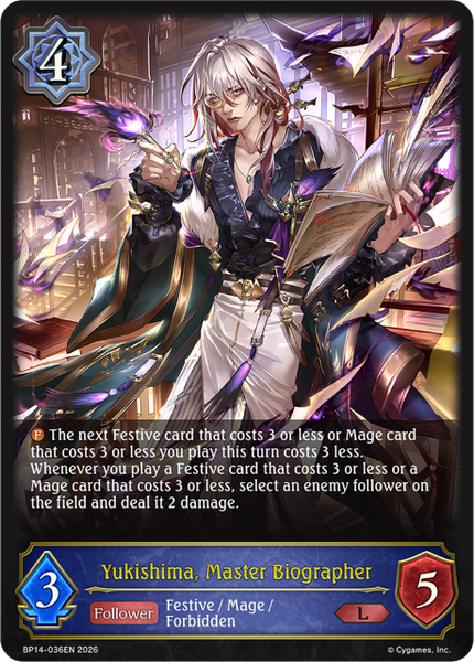 Yukishima, Master Biographer - BP14-036EN