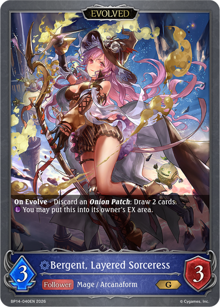Bergent, Layered Sorceress (Evolved) - BP14-040EN