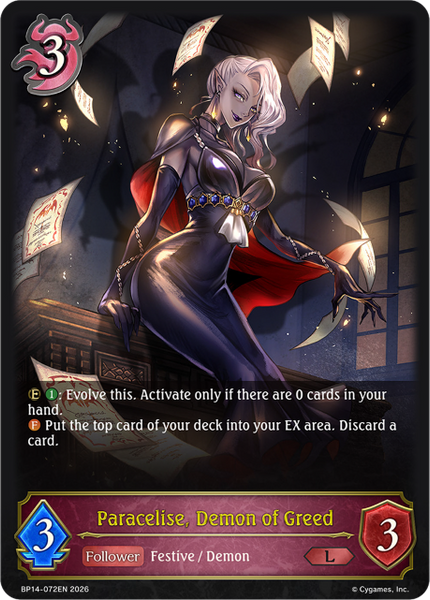 Paracelise, Demon of Greed - BP14-072EN
