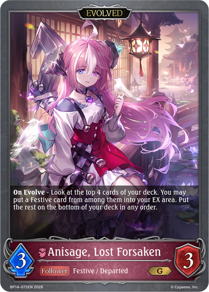 Anisage, Lost Forsaken (Evolved) - BP14-075EN