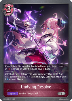 Undying Resolve - BP14-081EN