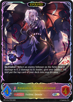 Paracelise, Demon of Greed (Evolved) (SL) - BP14-SL17EN