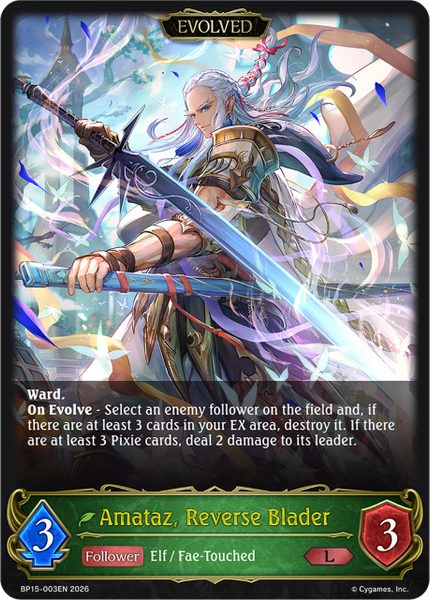 Amataz, Reverse Blader (Evolved) - BP15-003EN