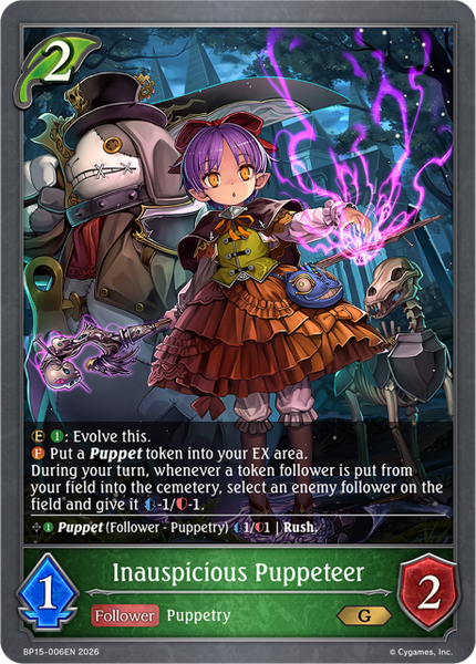 Inauspicious Puppeteer - BP15-006EN
