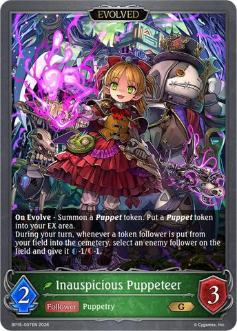 Inauspicious Puppeteer (Evolved) - BP15-007EN