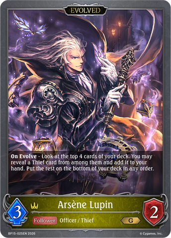 Arsène Lupin (Evolved) - BP15-025EN
