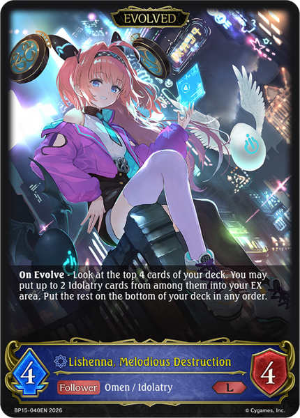 Lishenna, Melodious Destruction (Evolved) - BP15-040EN