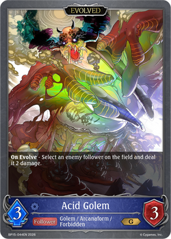Acid Golem (Evolved) - BP15-044EN