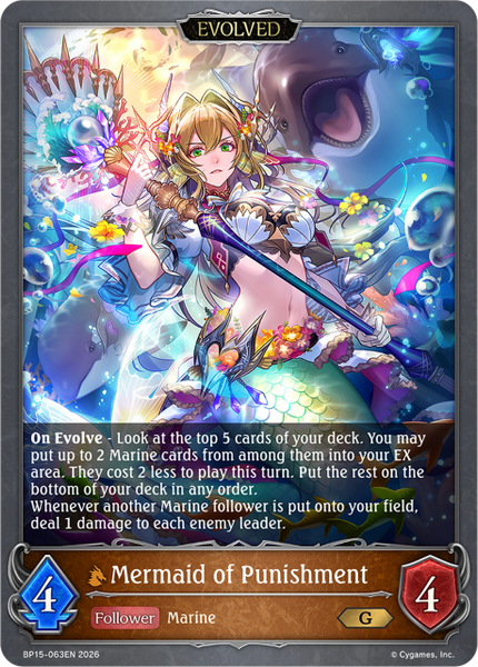 Mermaid of Punishment (Evolved) - BP15-063EN