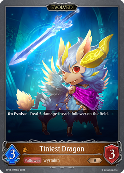 Tiniest Dragon (Evolved) - BP15-071EN
