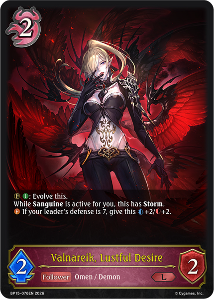 Valnareik, Lustful Desire - BP15-076EN
