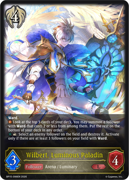 Wilbert, Luminous Paladin - BP15-096EN